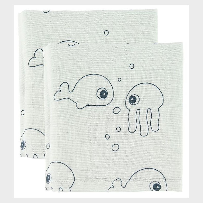 Done By Deer Babysvb - 120x120 - 2 stk - Sea Friends - Bl