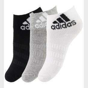 adidas Performance Str�mper - 3-pak - Sort/Gr�/Hvid