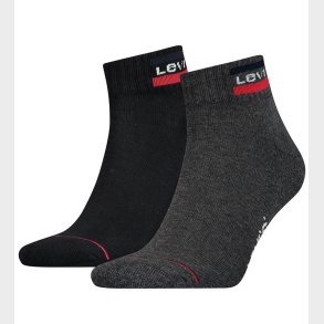 Levis Ankelstrmper - 2-pak - Mid Cut - Sort/Gr