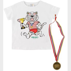 Kenzo T-shirt - Exclusive Edition - Hvid/Rosa m. Medalje