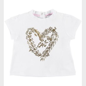 Emporio Armani T-shirt - Hvid m. Hjerte