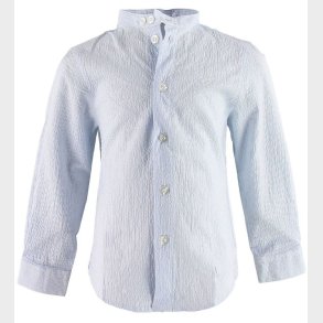 Emporio Armani Skjorte - Bl/Hvidstribet