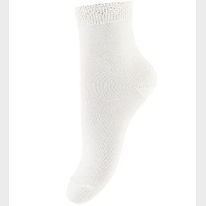 Condor Strmper m. Blondekant - Hvid