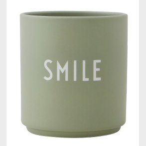 Design Letters Kop - Favourite Cups - Porcel�n - Gr�n Smile