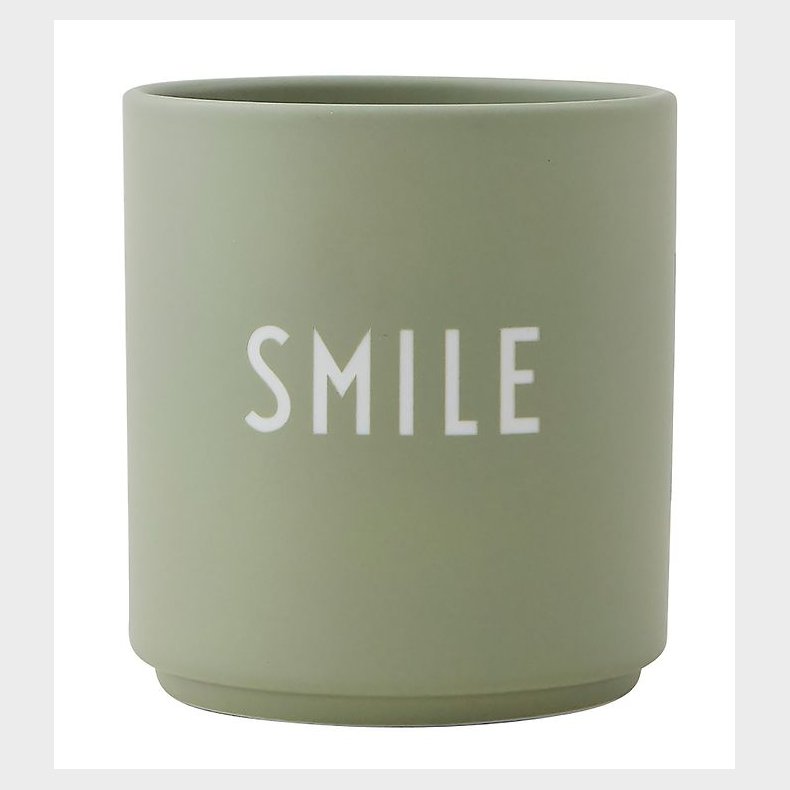 Design Letters Kop - Favourite Cups - Porcel�n - Gr�n Smile