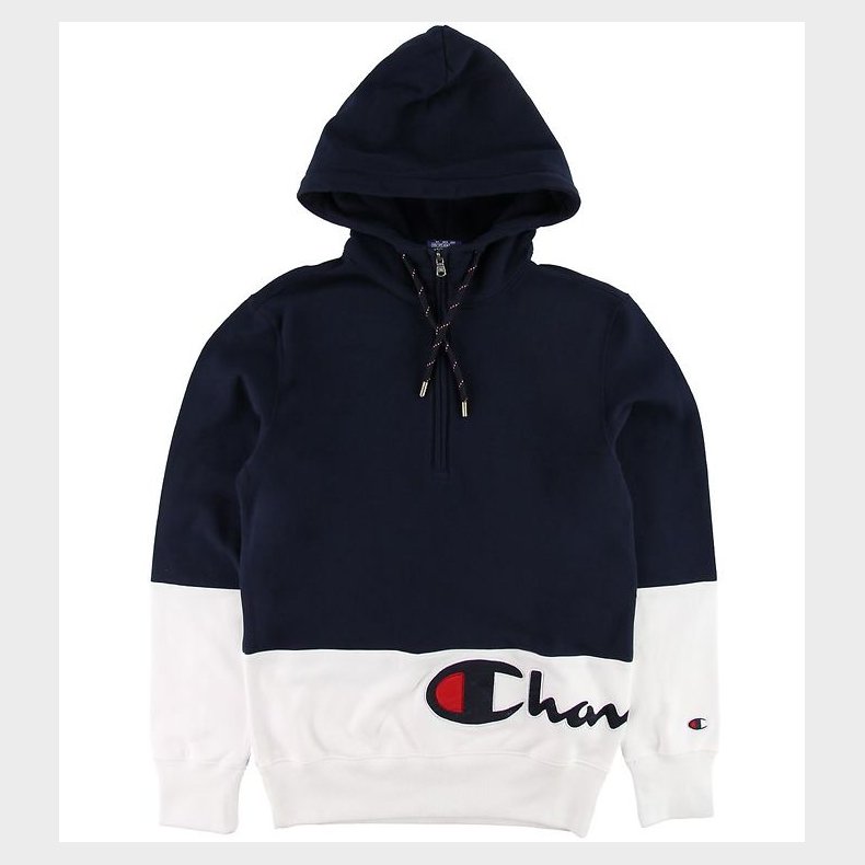 Champion Fashion Httetrje - Half Zip - Navy/Hvid