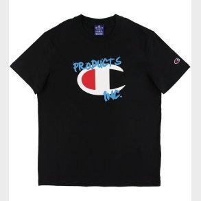 Champion Fashion T-shirt - Sort m. Logo