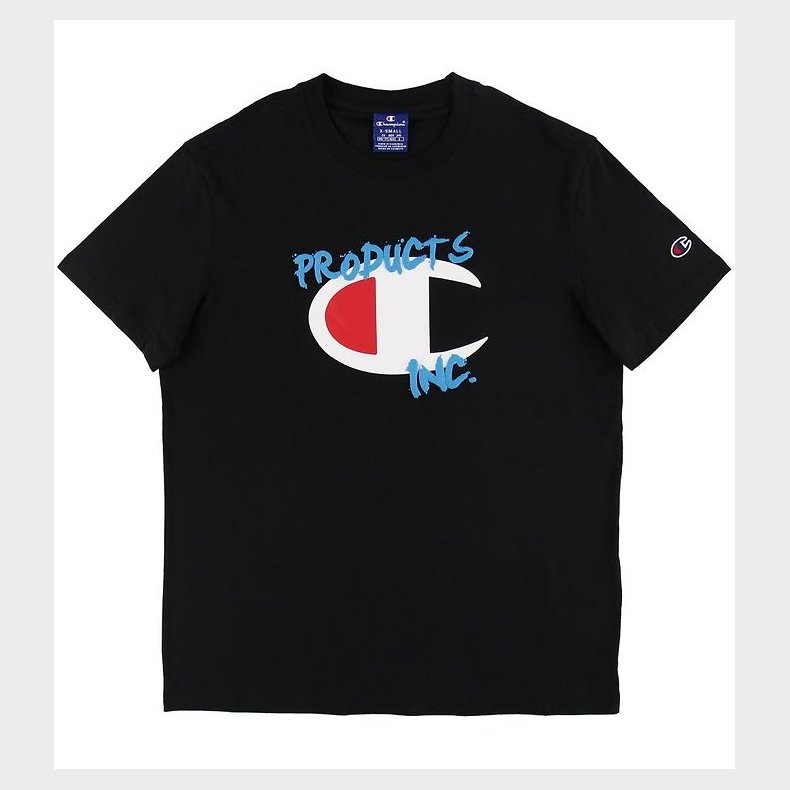 Champion Fashion T-shirt - Sort m. Logo
