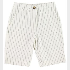 Grunt Shorts - Henna Bermuda - Hvid m. Striber