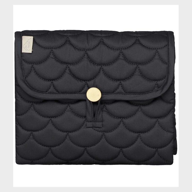 Cam Cam Pusleunderlag - 86x44 - Quilted - Sort