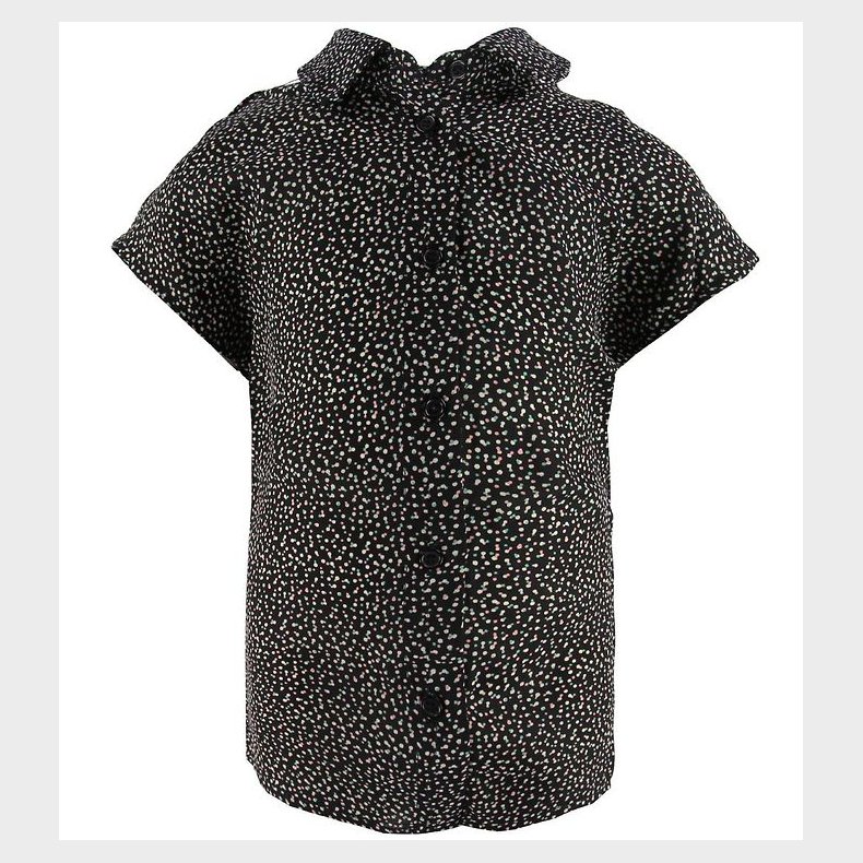 Grunt Skjorte - Hope - Sort m. Prikker