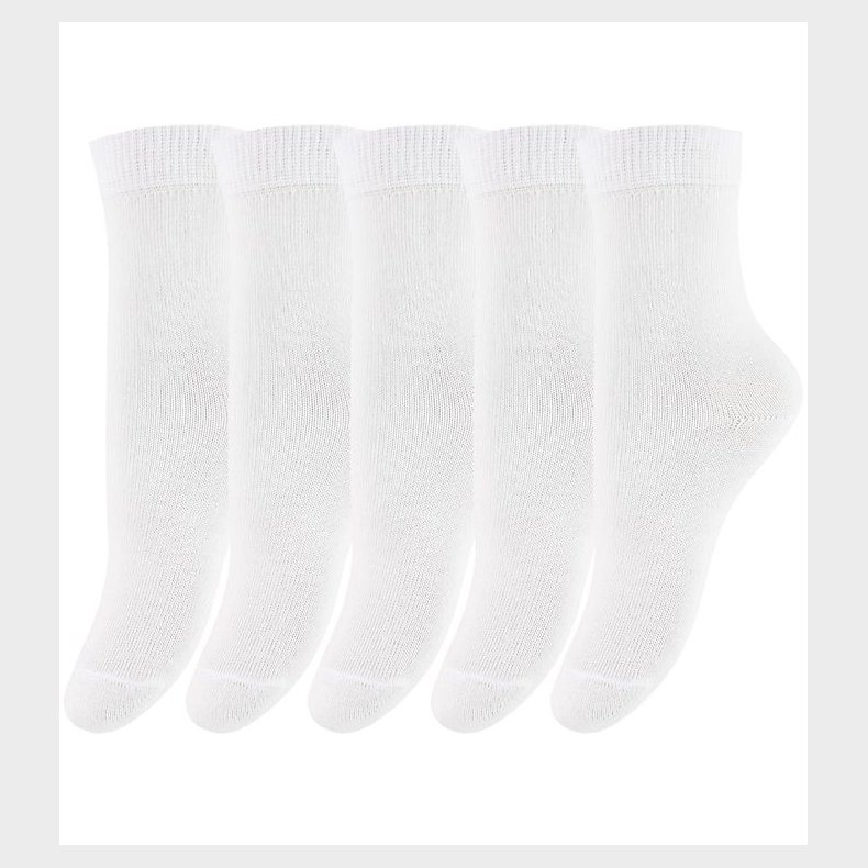 Minymo Str�mper - 5-pak - Hvid