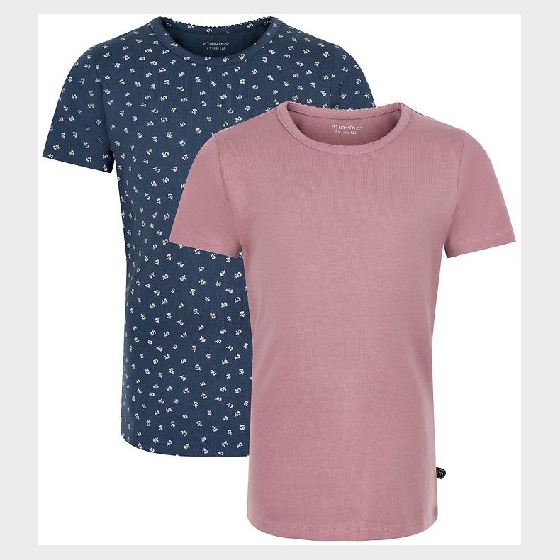 Minymo T-shirts - 2-pak - Mesa Rose