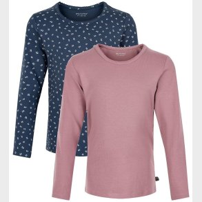 Minymo Bluse - 2-pak - Mesa Rose/New Navy