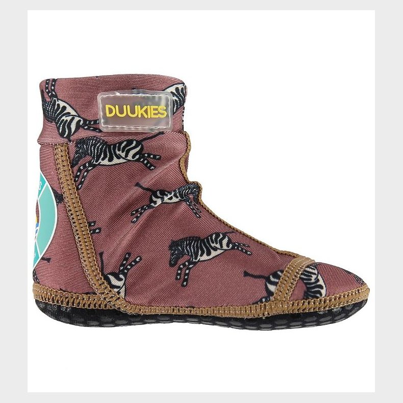 Duukies Badesokker - UV50+ - Zebra Raspberry