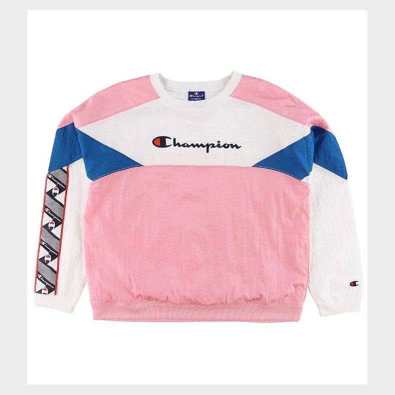 Champion Fashion Sweatshirt - Pink/Hvid/Bl