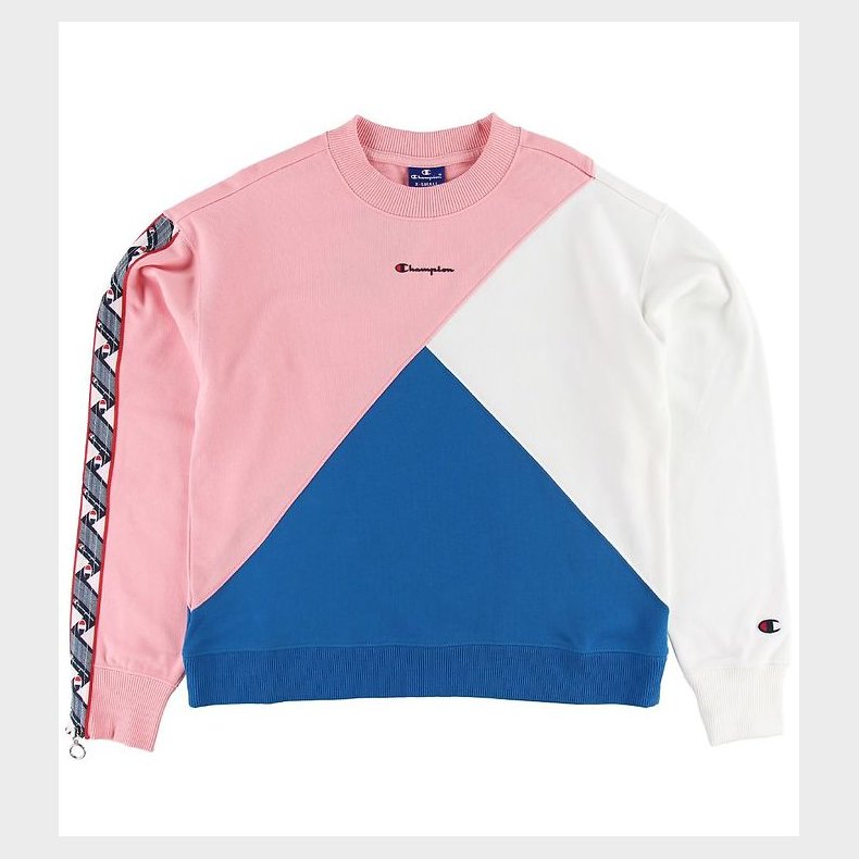 Champion Fashion Sweatshirt - Rosa/Hvid/Bl