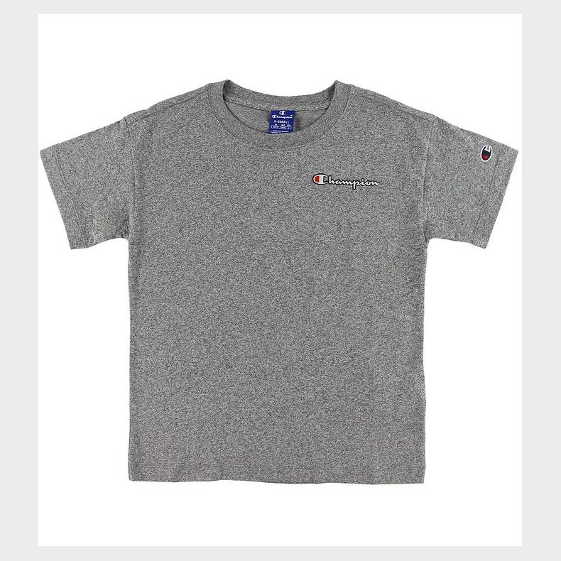Champion Fashion T-shirt - Grmeleret m. Logo