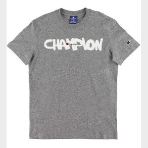 Champion Fashion T-shirt - Grmeleret m. Logo