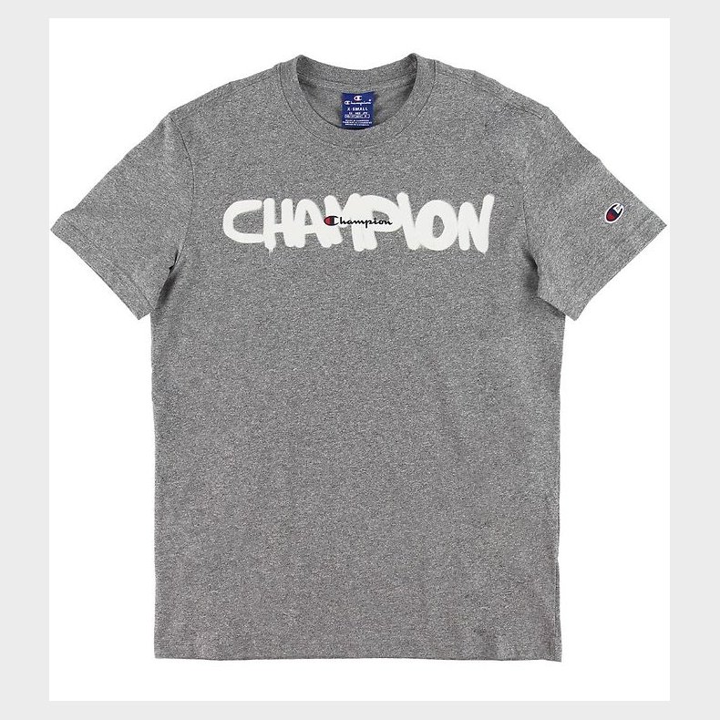 Champion Fashion T-shirt - Grmeleret m. Logo