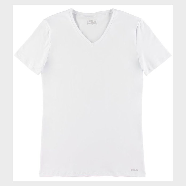 Fila T-shirt - V-Neck - Hvid
