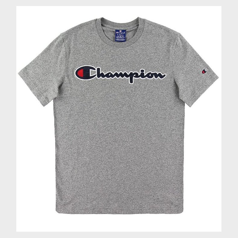 Champion Fashion T-shirt - Grmeleret m. Logo