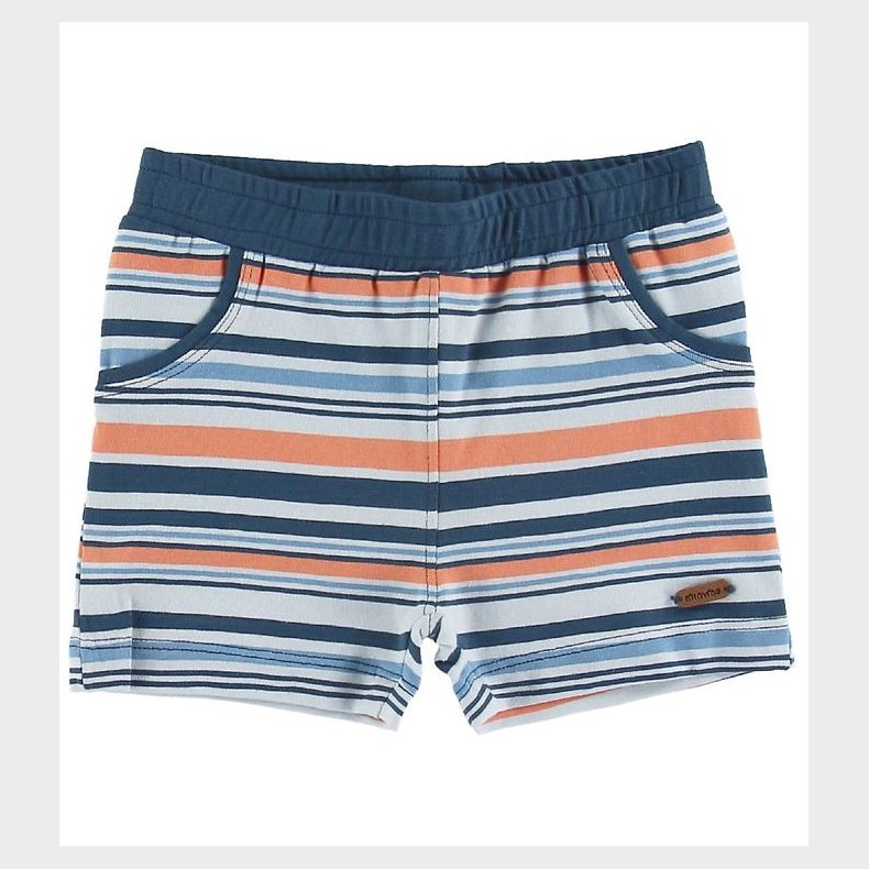 Minymo Shorts - Insignia Blue m. Striber