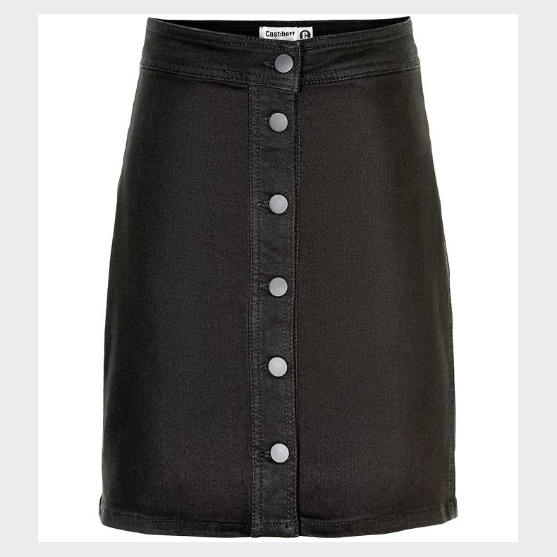 Cost:Bart Nederdel - Henriette - Sort Denim