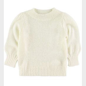 Grunt Bluse - 3/4 - Christina - Strik - Off White