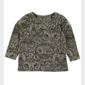 Soft Gallery Bluse - Baby Bella - Armygrn m. Ugler