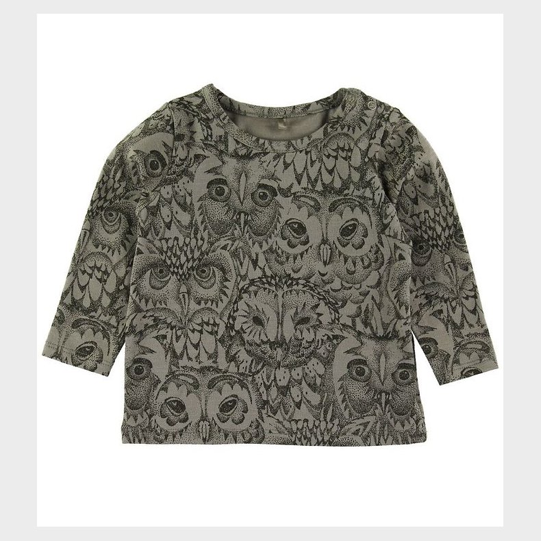 Soft Gallery Bluse - Baby Bella - Armygr�n m. Ugler