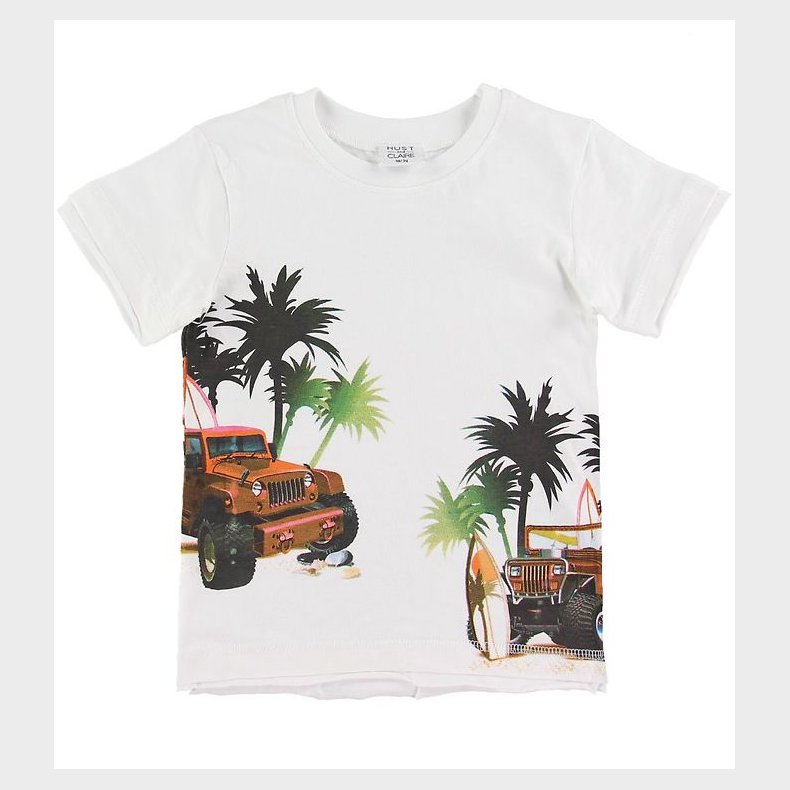 Hust and Claire T-shirt - Ask - Hvid m. Print