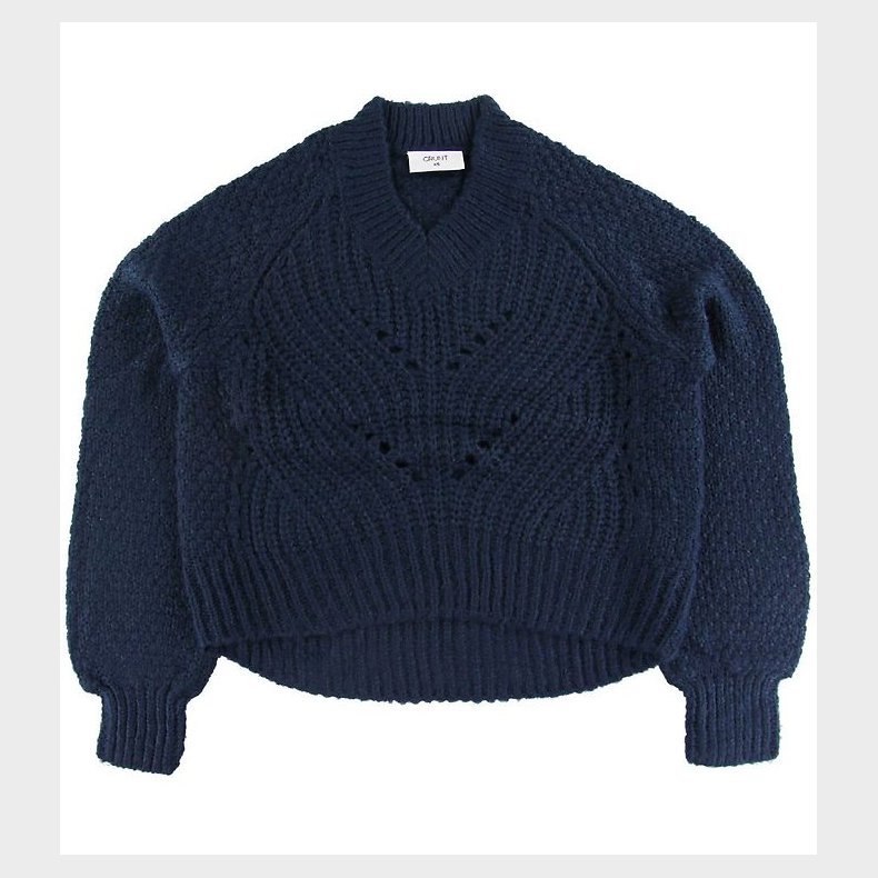 Grunt Bluse - Hedvig - Strik - Night Blue