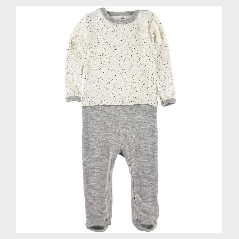 Engel Heldragt - Uld/silke - Neutral m. Print