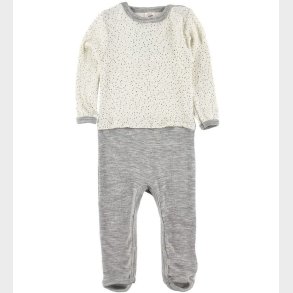 Engel Heldragt - Uld/silke - Neutral m. Print