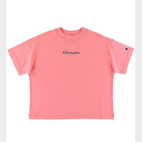 Champion Fashion T-Shirt - Crop - Pink m. Logo