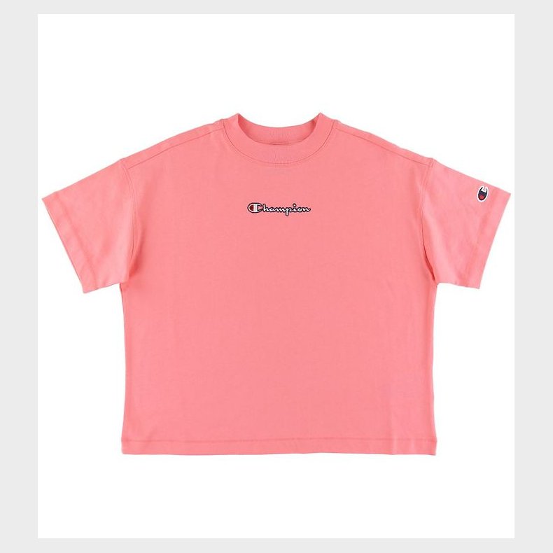 Champion Fashion T-Shirt - Crop - Pink m. Logo