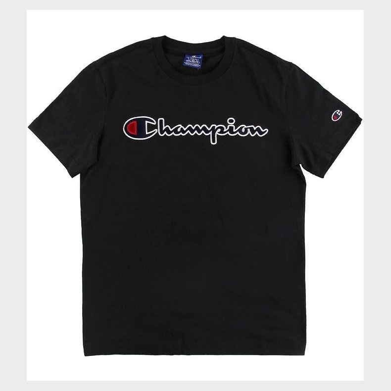 Champion Fashion T-Shirt - Sort m. Logo