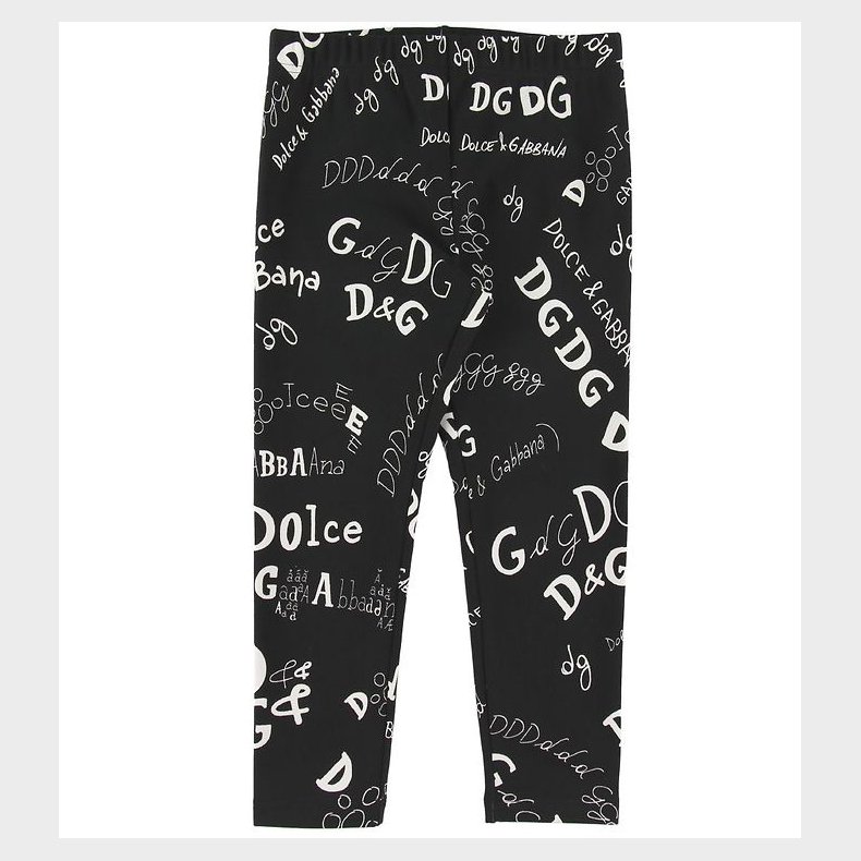 Dolce & Gabbana Leggings - Sort m. Print