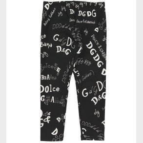 Dolce & Gabbana Leggings - Sort m. Print