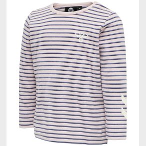 Hummel Bluse - HMLKoral - Lyserd/Lillastribet