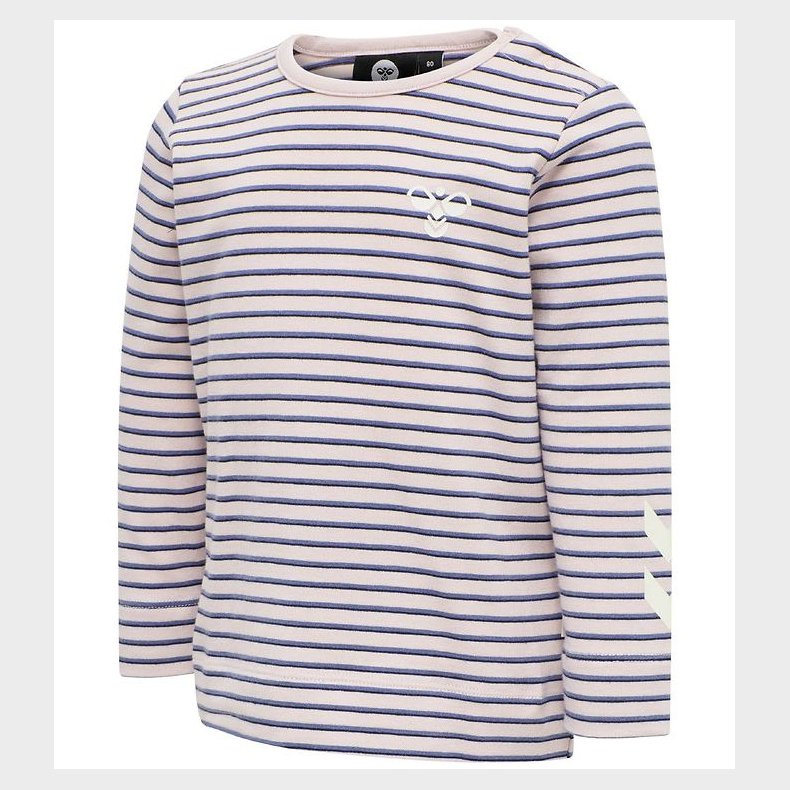 Hummel Bluse - HMLKoral - Lyserd/Lillastribet