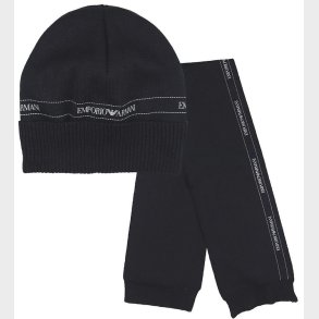 Emporio Armani Gaveske - Hue/Halstrklde - Uld/Bomuld - Sort