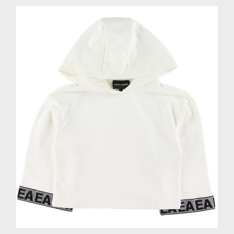 Emporio Armani Httetrje - Crop - Hvid m. Pailletter