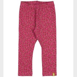 Danef Leggings - DaneAndrea - Pink m. Blomster