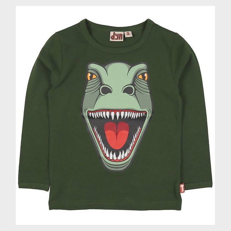 DYR Bluse - DYRRoar - Grn m. Dinosaurus
