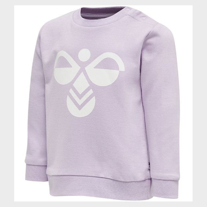 Hummel Sweatshirt - HMLLemon - Lilla m. Logo
