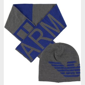 Emporio Armani Gaveske - Hue/Trklde - Bomuld/Uld - Gr/Bl