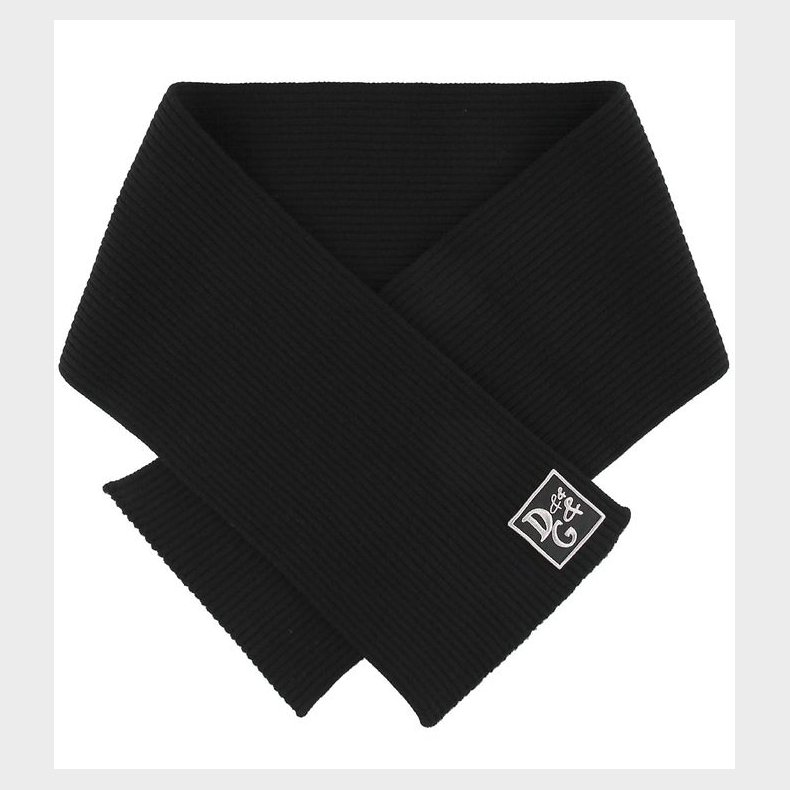 Dolce & Gabbana Halstrklde - 140x30 - Uld - Sort