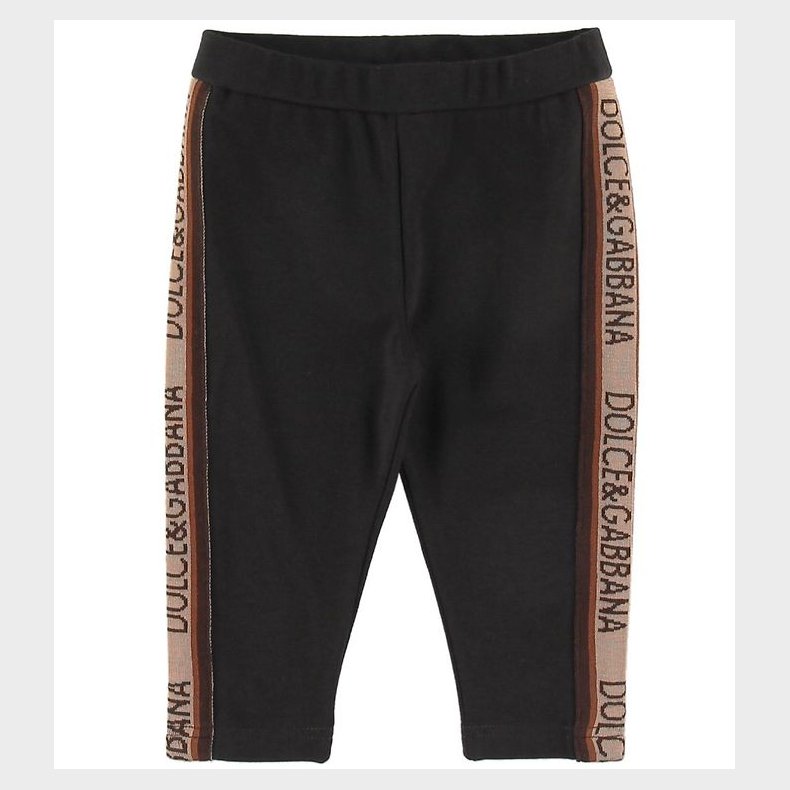 Dolce & Gabbana Leggings - Ibenholt m. Logo